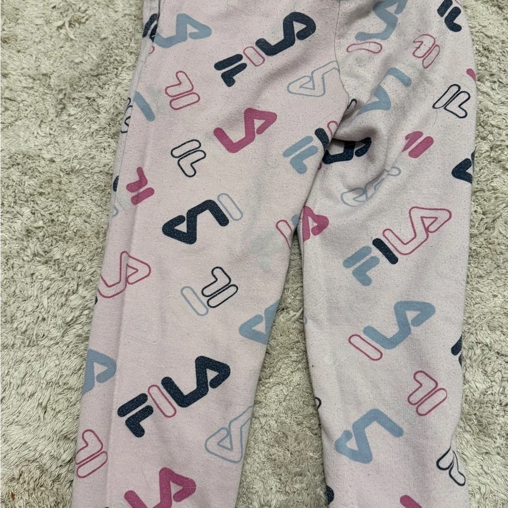Fila Multicolor Logo Hoodie and Sweatpants Set